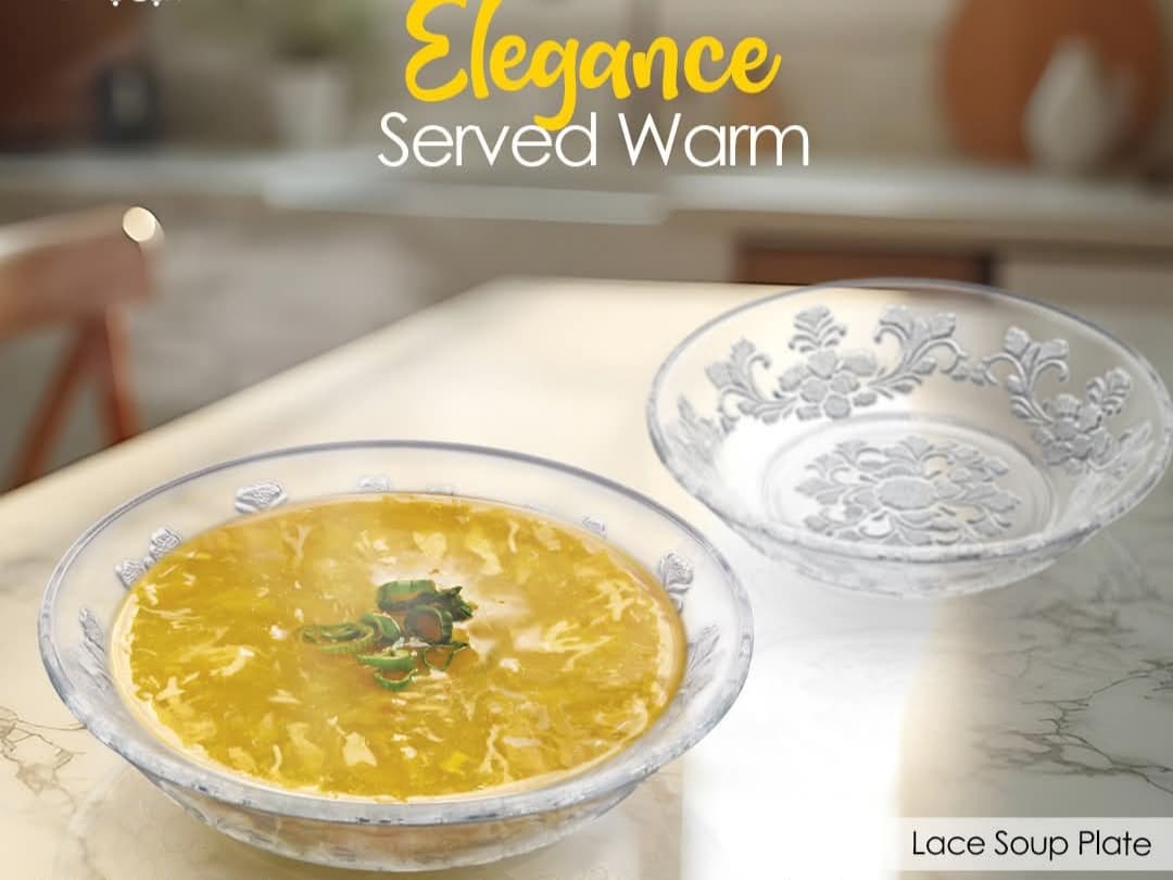 Lace Plate Set Deep 6pcs img 1