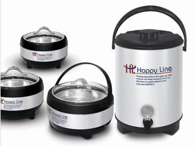 Hotpot Set 4 Pcs Black mini img 1