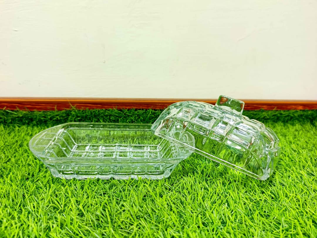Glass Butter Holder (imported) img 2