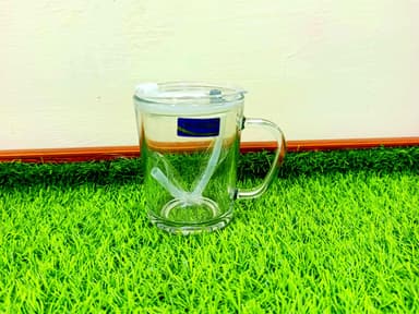 Glass Mug with lid and straw mini img 2