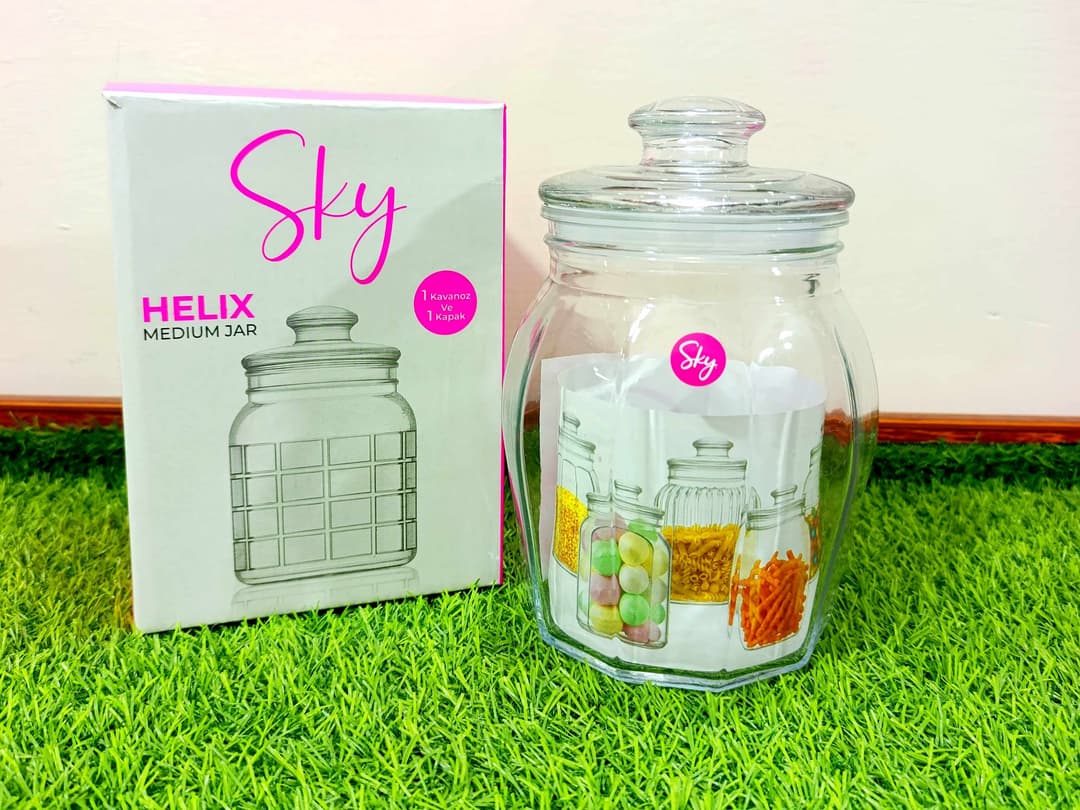 Airtight glass jar sky 2 (1700ml) img 1