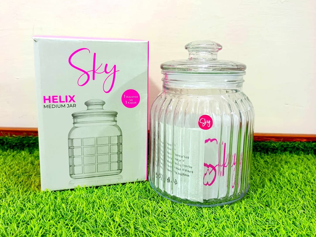 Airtight glass jar sky 1 (1700ml) img 1