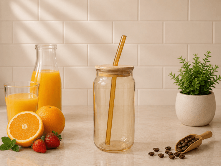 Glass Sipper (Golden) img