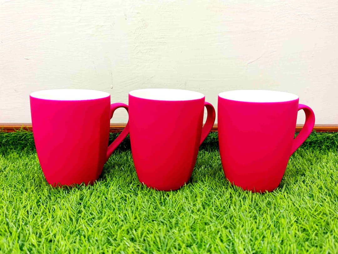 Matte Finish Bone China Mugs 6-Pcs (Royal Gold) img 2