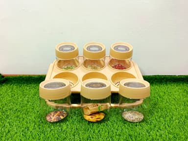 Spice Jars with stand (cream) (مصالحہ بکس) mini img 11