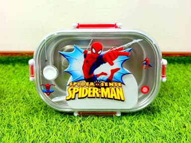Spiderman Steel Interior Lunch Box mini img 1