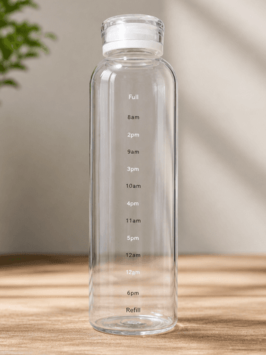 Glass Water Bottle plastic Cap  mini img 1