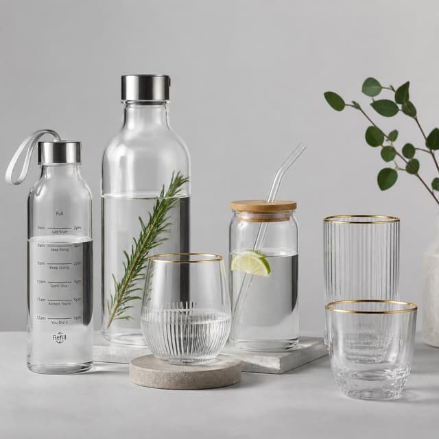 Glass Sippers & Glass Bottles