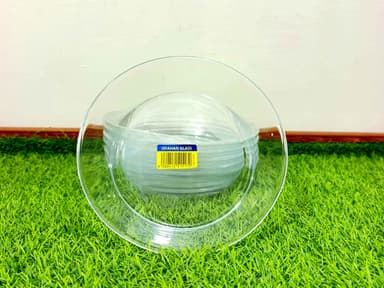 Medium deep Plates (6pcs) Imported Tempered glass mini img 2