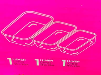 Lumen glass dishes (3pcs) mini img 3