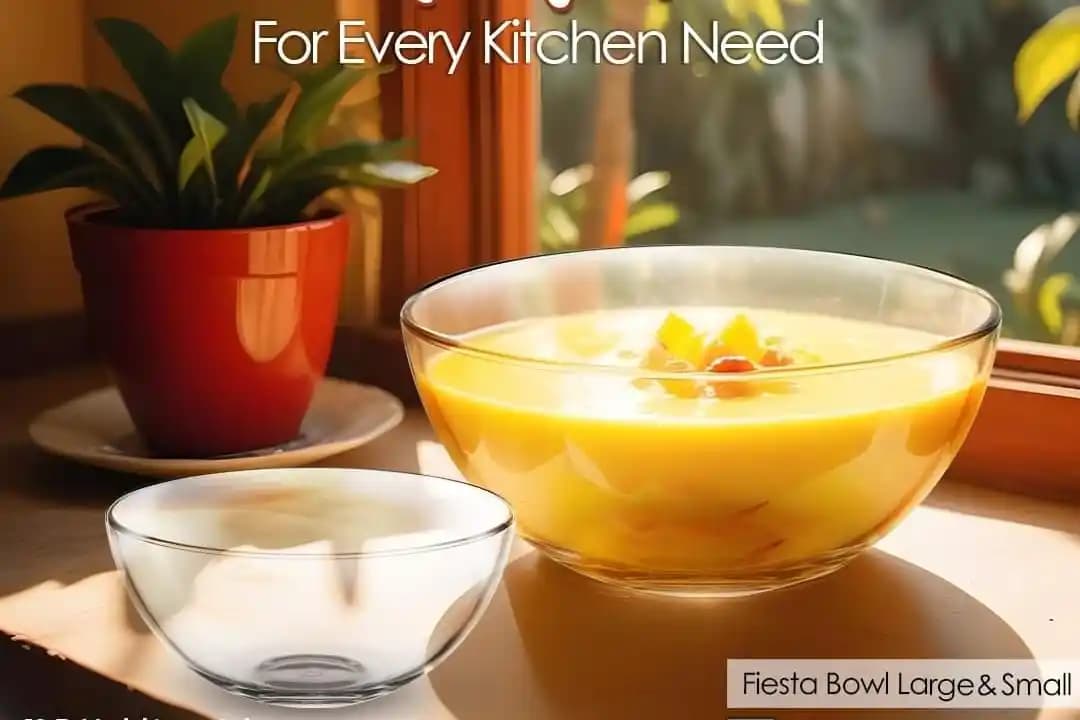 Bowl Set Clear Glass Plain (7Pcs) img 1