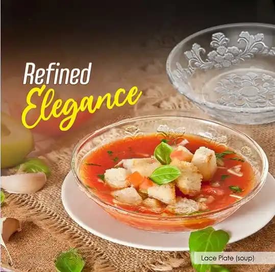 Lace Plate Set Deep 6pcs img