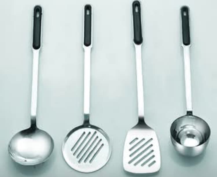 Cooking Spoon Steel Set 4-Pcs img