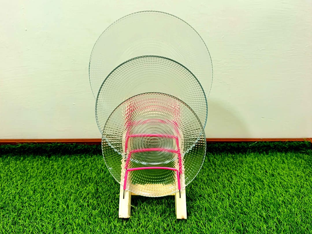 Tempered Glass Plate Set (Oven Use) (18-Pcs) Specks img 1