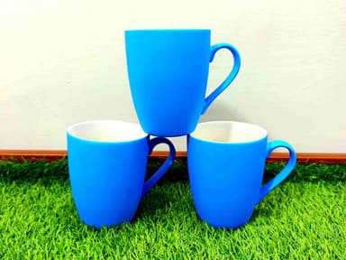 Matte Finish Bone China Mugs Diff-Colors (6pcs) (Royal Gold) mini img 2