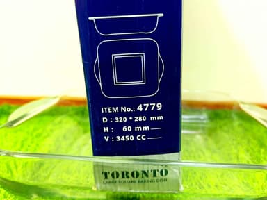 Glass Square Baking Dish Large mini img 3