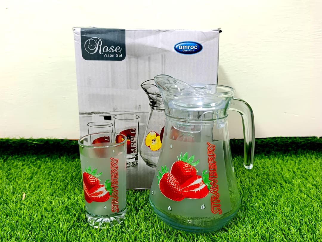Water Set Strawberry printed (7pcs) img 4
