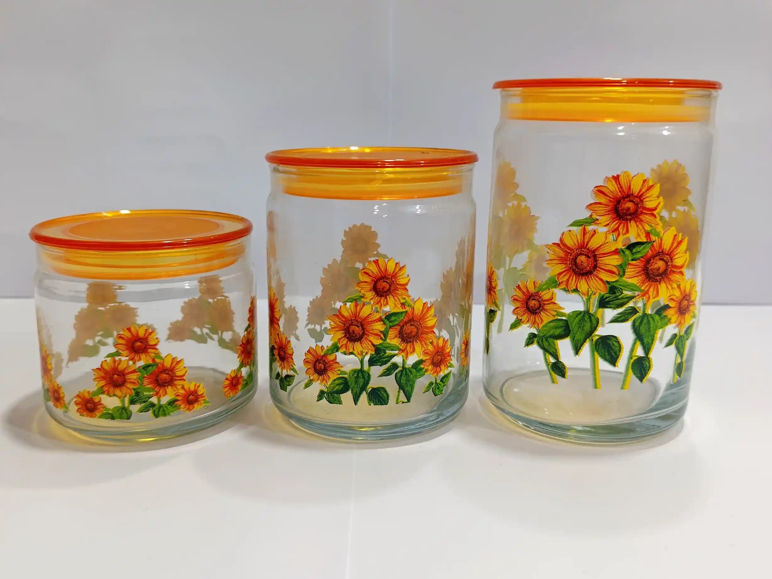 Airtight Jar Set Printed Yellow img