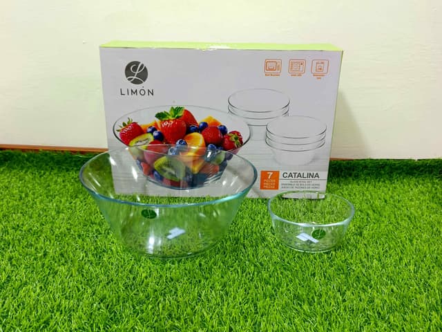 Bowl Set clear glass (7pcs) img 11