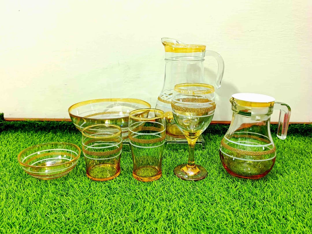 Cool Set Clear Glass (28 Pcs) Printed 4 img 1