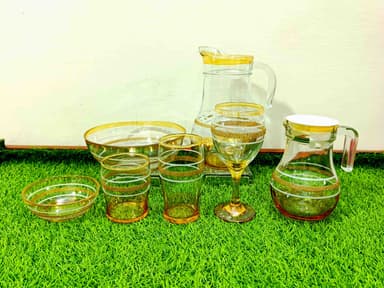 Cool Set Clear Glass (28 Pcs) Printed 4 mini img 1