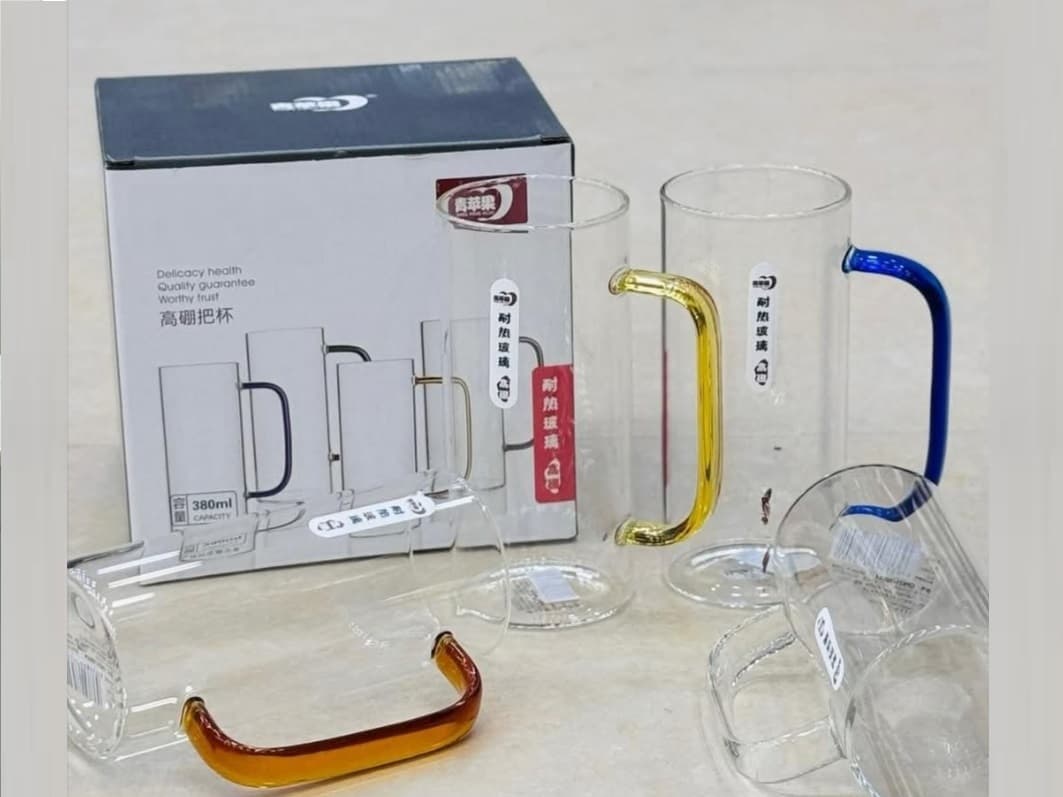 Mug Crystal Glass (4-Pcs) Colorfull img 1