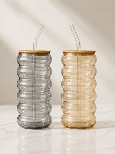 Sipper Glass Gold\Grey mini img 1