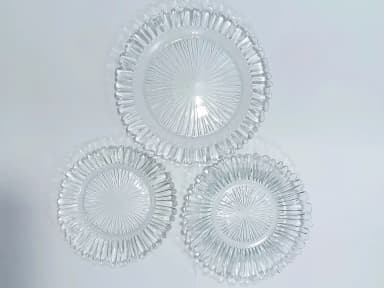Tempered Glass Plate Set (Oven Use)18-Pcs Sunny mini img 01