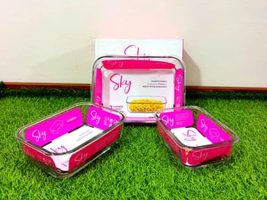 Lumen glass dishes (3pcs) mini img 1