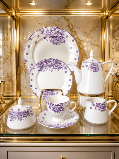 Tea Set Bone China (24 pcs) mini img 1