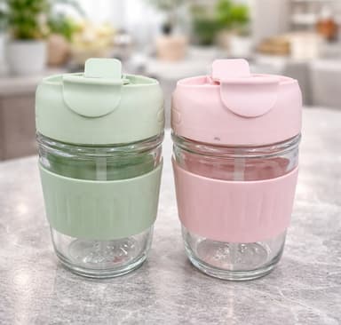 Glass Sipper (Two Way Opening) mini img 1