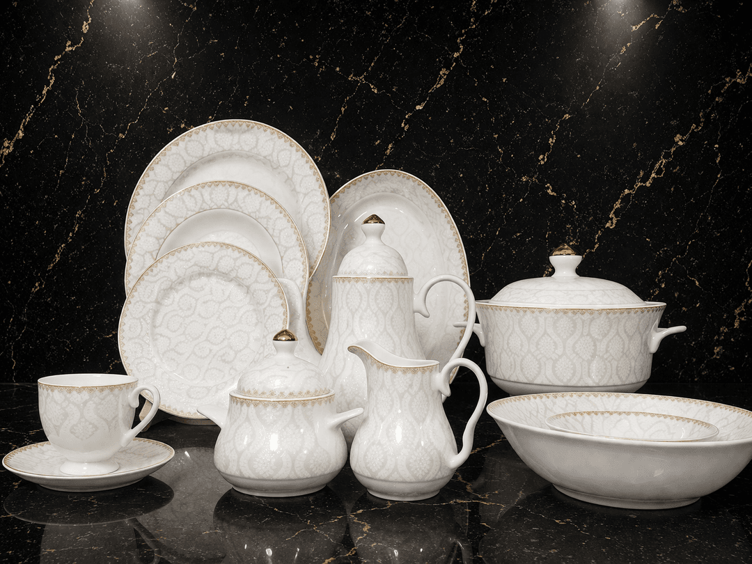 Dinner Set Bone China 61-pcs (Imported) img 1