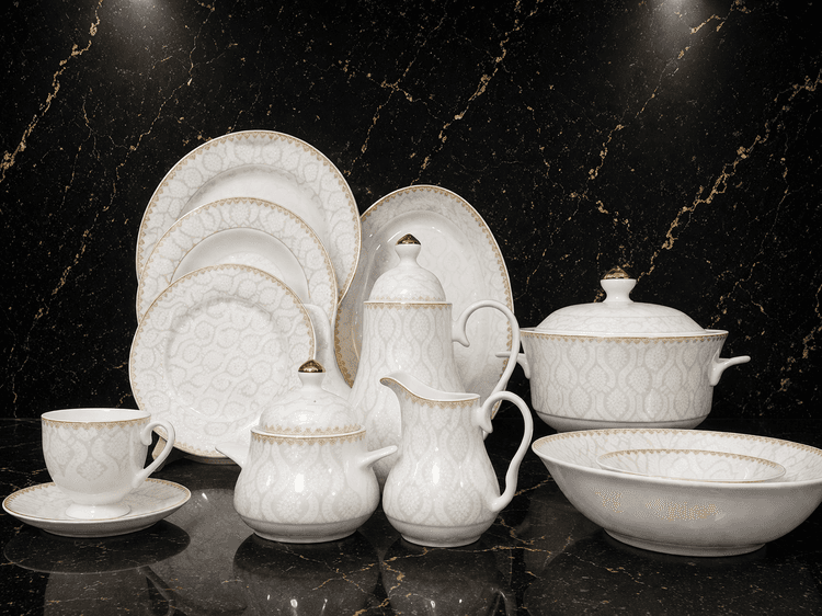 Dinner Set Bone China 61-pcs (Imported) img