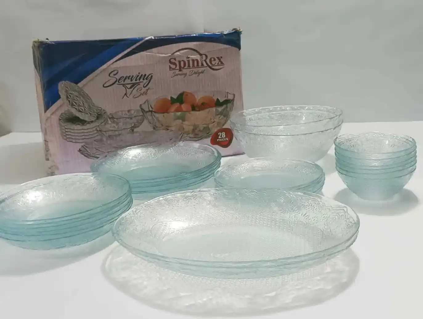 Tempered Glass Orchid Dinner Set 6-Person (Oven Use) img