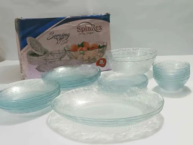 Tempered Glass Orchid Dinner Set 6-Person (Oven Use) img 01
