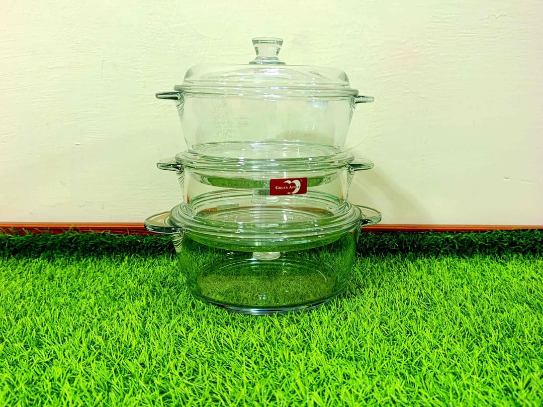 Bowl Set With Glass Lids (3 bowls) img 2