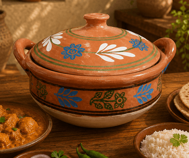 Clay Handi With lid (Large) mini img 1