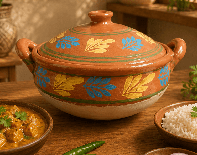 Clay Handi With lid (Medium) img