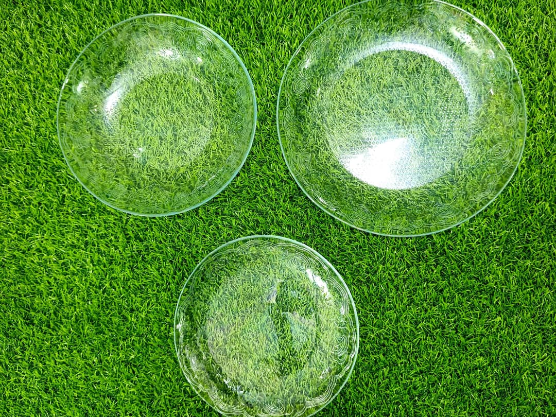 Tempered Glass Plate Set (Oven Use) (18-Pcs) Orchid img 2