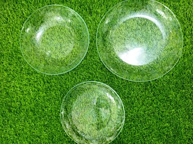 Tempered Glass Plate Set (Oven Use) (18-Pcs) Orchid mini img 2