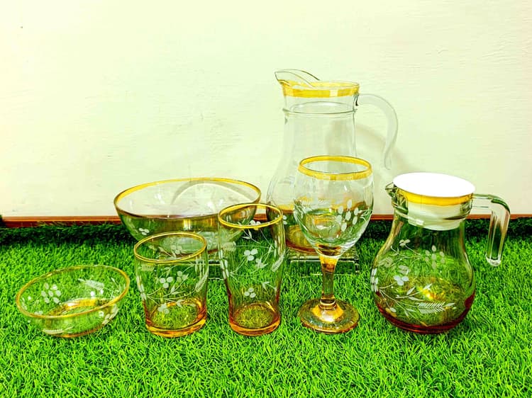 Cool Set Clear Glass (28 Pcs) Printed 2 img