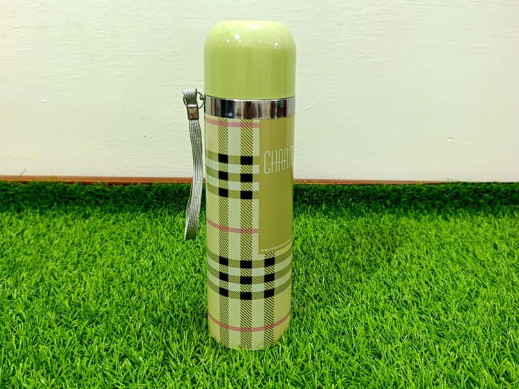 Water Bottle stainless steel (Light yellowish-green) img