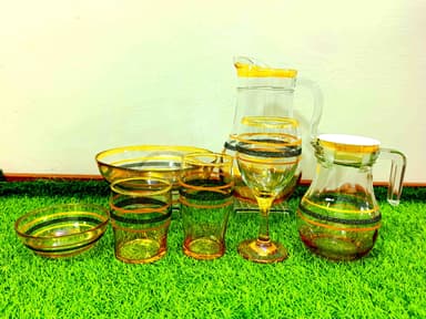 Cool Set Clear Glass (28 Pcs) Printed 7 mini img 1