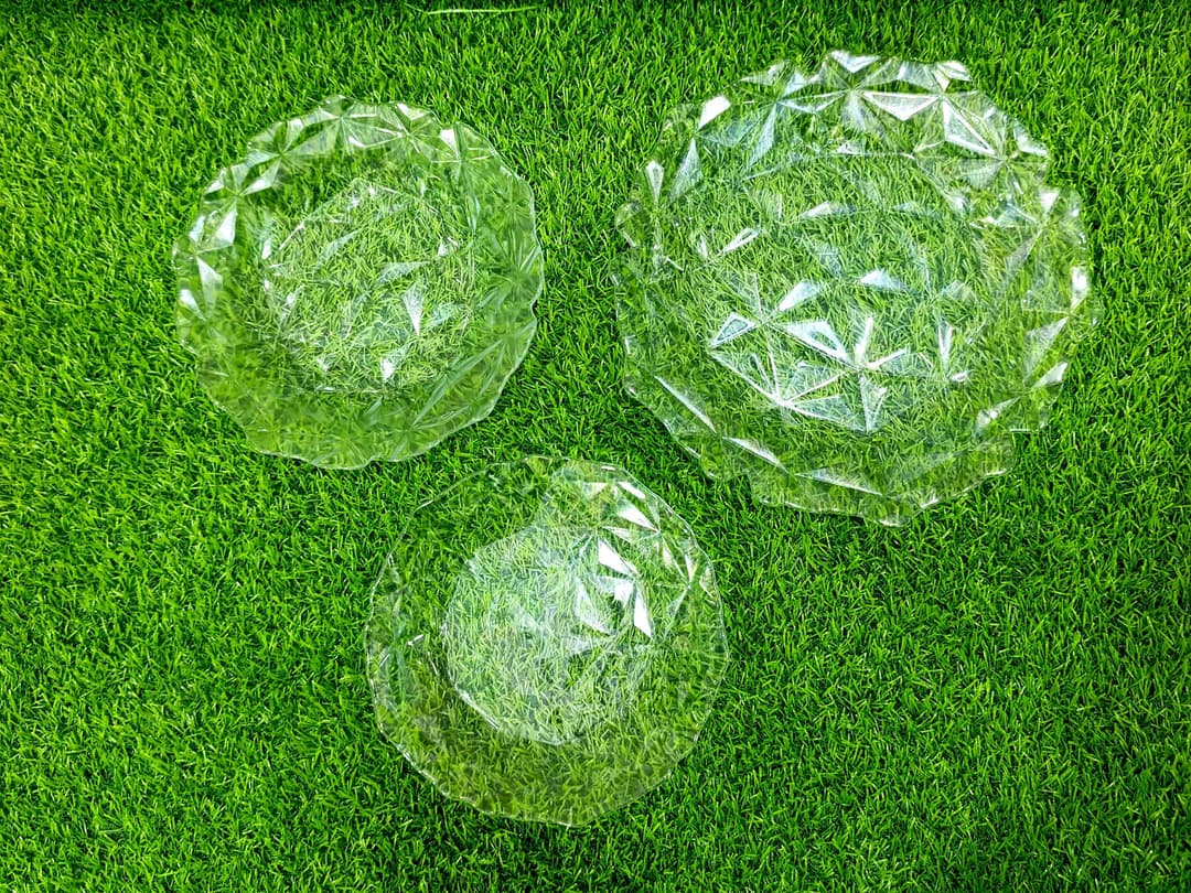 Tempered Glass Plate Set (Oven Use) (18-Pcs) Diamond img 2