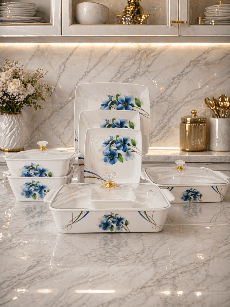 Melamine Double Glazed Dinner Set (72pcs)(Double Print) img