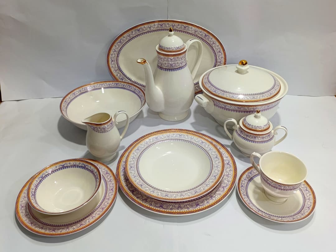 Dinner Set Ceramic 8-Person Voilet(61-Pcs) img 1