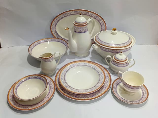 Dinner Set Ceramic 8-Person Voilet(61-Pcs) img 01
