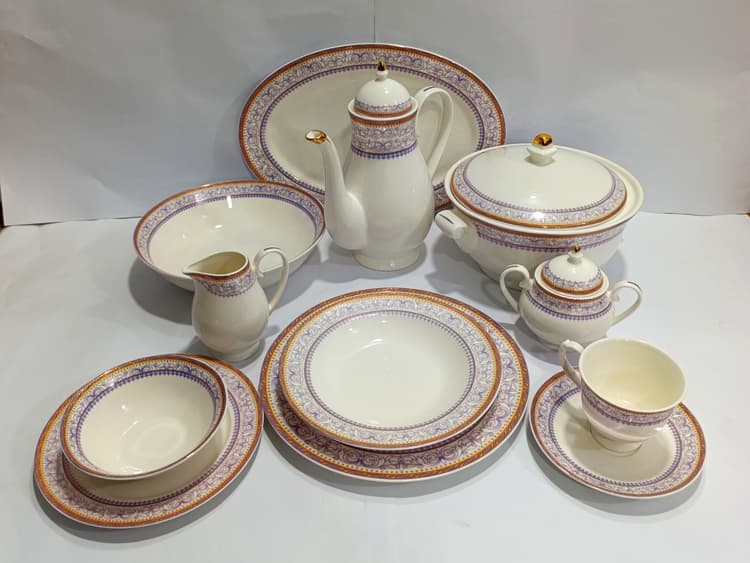 Dinner Set Ceramic 8-Person Voilet(61-Pcs) img