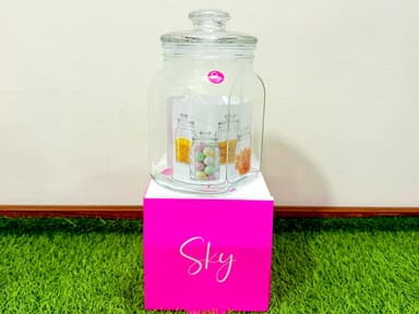  Airtight glass jar sky 4 (1700ml) mini img 2