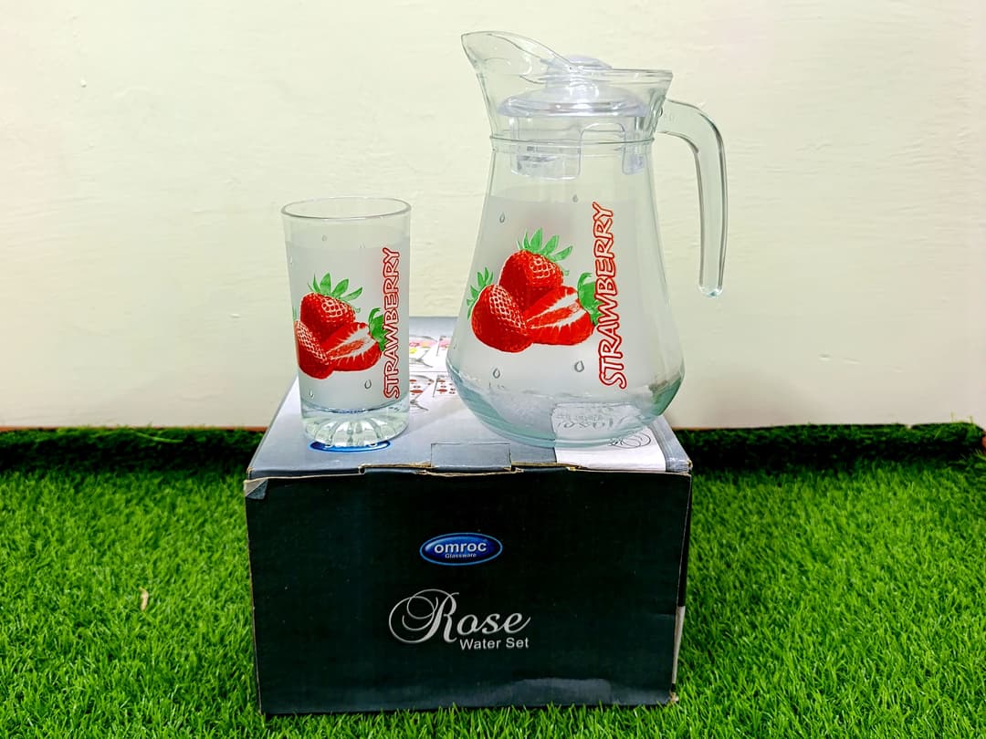 Water Set Strawberry printed (7pcs) img 3